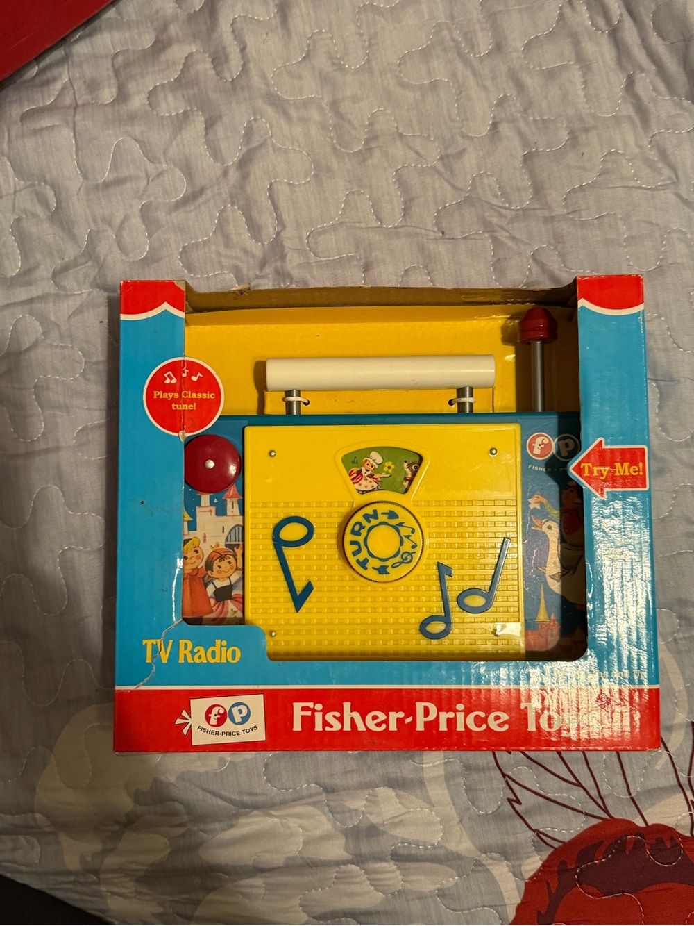 Fisher-Price Yellow and Blue TV Radio Musical Toy